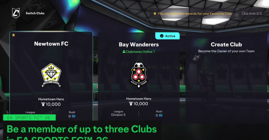 troca de clubes