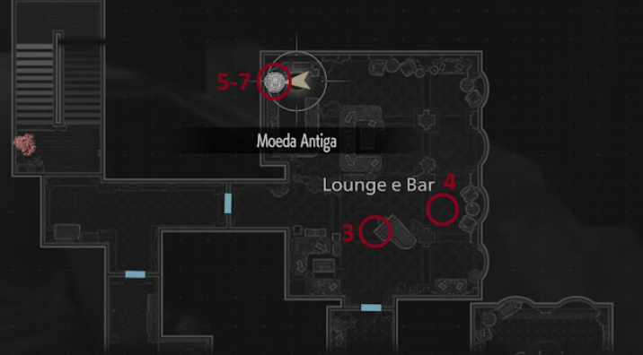 Moeda Antiga Salão Centra e Ala Oeste