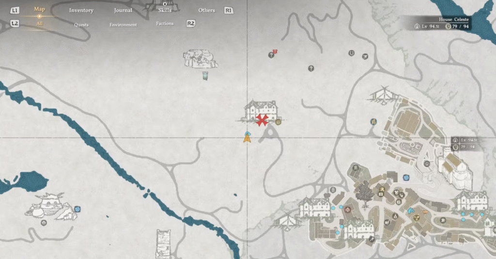 localização da mansão