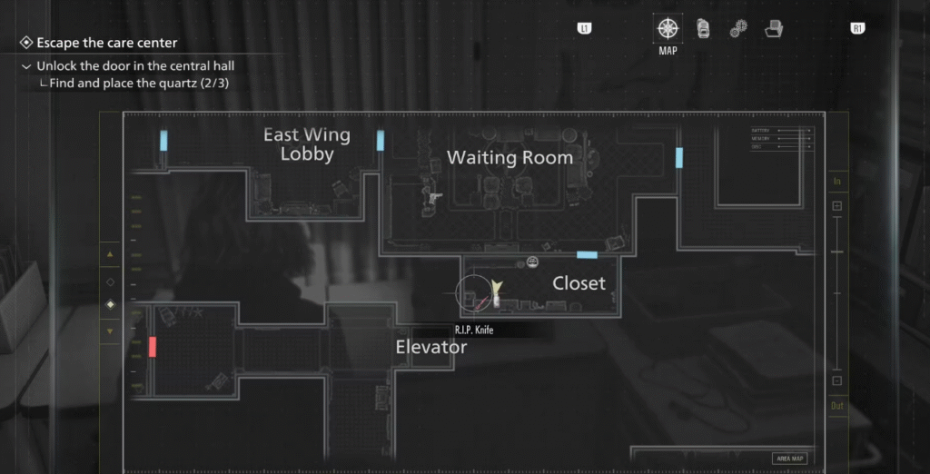 Localização faca RIP